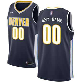 Men & Youth Customized Denver Nuggets Nike Navy Swingman Icon Edition Jersey